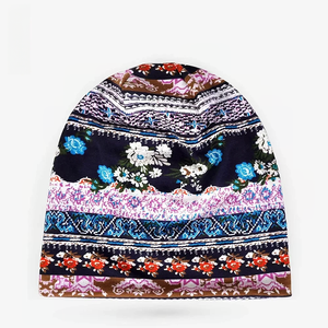 Custom Logo 100% Cotton <b>Summer</b> Boho Image Paisley Bandanna Baggy Slouchy Beanie Chemo <b>Hat</b> <b>Men</b> Women Hand Embroidery Beach - Product Image 4