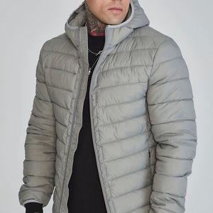 Venta al por mayor de chaqueta de burbujas de tamaño personalizado para hombre con cuello alto estilo de la calle de Cachemira-Servicio OEM disponible - Product Image 1