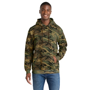 Sweat à capuche polaire camouflage personnalisable pour homme, imprimé numérique intégral, brodé, respirant, style streetwear hiver, par fabricant de vêtements - Product Image 1