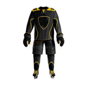 Equipo personalizado uniforme de hockey sobre hielo precio al por mayor sublimación única ropa deportiva de entrenamiento directo de fábrica de calidad superior - Product Image 2