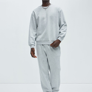 Sweat-shirt pour homme 100% coton brodé avec logo personnalisé unisexe 380gsm pull épais polaire surdimensionné sweat-shirt et tenue décontractée - Product Image 1