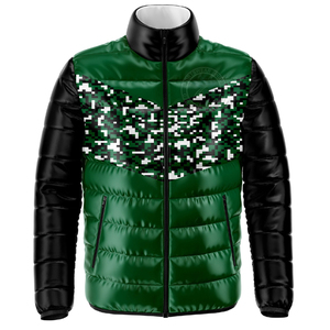 Veste matelassée noire de haute qualité pour homme avec col montant et logo à l'avant Manteau bulle d'hiver pour temps froid - Product Image 6
