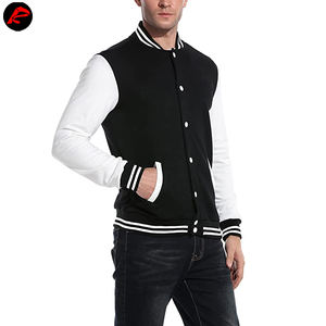 Wholesale Professional Wool Varsity <b>Jacket</b> for <b>Men</b> Custom Design High Quality Long Coat Stand Collar <b>Thin</b> Processing Coating - Product Image 3