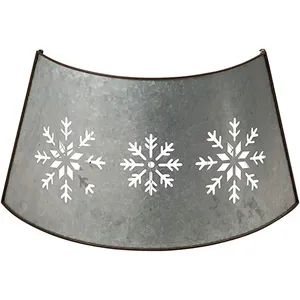 Hot Selling Galvanized Iron Christmas Tree Collar New Style Home Decorative Christmas Tree Stand and <b>Accessory</b> - Product Image 5