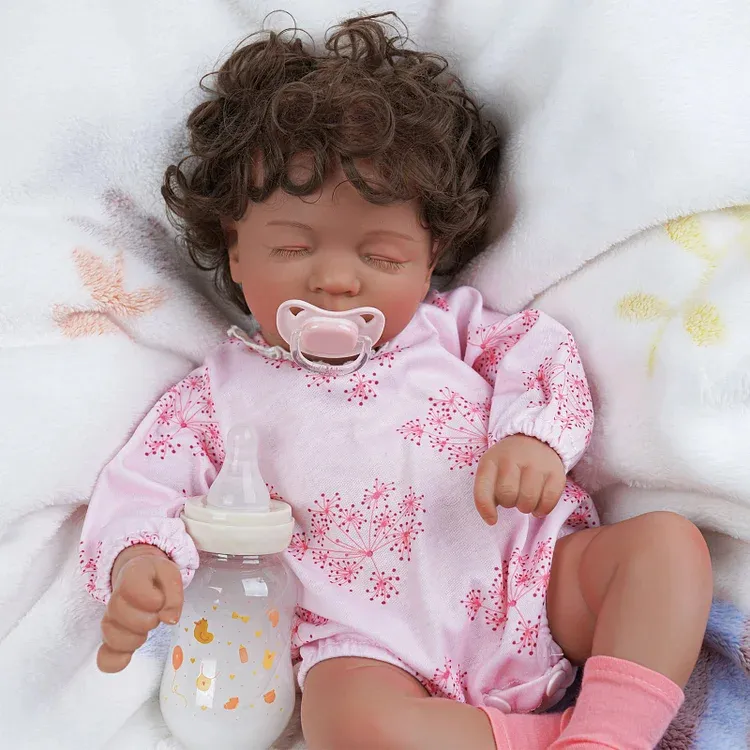 Babeside 17 ''Nate adorabile bambola Reborn africano americano ragazza addormentata bambole rinate