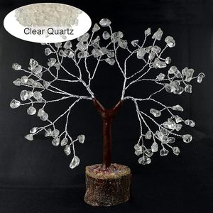 100 Premium Clear Quartz Beads - Crystal <b>Tree</b> for Spiritual Cleansing - wholesale Clear Quartz Stone <b>Tree</b> Beads - Product Image 4