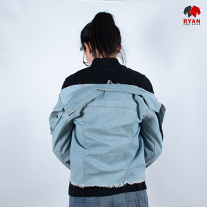 Vestes en jean personnalisées Ryan Pro Gear pour femmes, tissu confortable et respirant avec logo personnalisé - Product Image 3