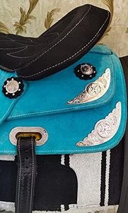 Classic Quality Handmade Synthetic Western Barrel Racing Trail Equestrian Horse <b>Saddle</b> Tack, Free Matching Headstall, Breast - Product Image 4