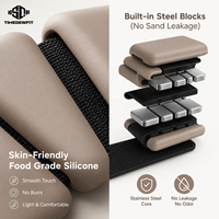 Poids de poignet réglables en silicone avec sangle auto-agrippante, poids de cheville portables, bracelets lestés pour la course, le yoga et le fitness