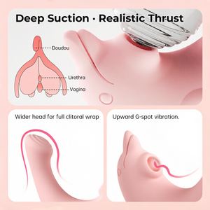 Vibrador Inteligente con Succión, Cinco Funciones, Calefacción, Resistente al Agua, 9 Modos, Diseño de Delfín, con Control por Aplicación - Product Image 3