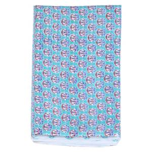 Bloc à main imprimé 100% coton tissu matière première pour robe tissu léger par la cour au taux d'usine fournisseur en gros - Product Image 1