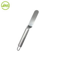 Spatule à glaçage angulaire en métal écologique argentée de 6 pouces pour la décoration de gâteaux