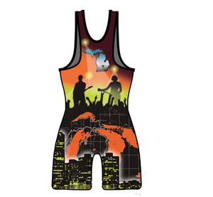 Singlet de Lucha Libre Personalizado de Poliéster Sublimado para Hombres, Niños y Jóvenes, Uniforme de Grappling Profesional para Competencia, Ajuste de Alto Rendimiento - Product Image 5