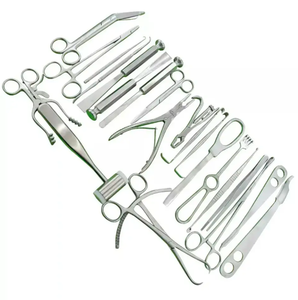 Haute qualité Adson Forceps Iris Ciseaux Ensemble d'instruments chirurgicaux Porte-aiguille Plateau de rein avec 15g Suture Instruments chirurgicaux - Product Image 3