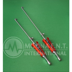 Ciseaux-pinces pour chirurgie cardiaque, ensemble de 2 pièces, angle de la pointe 45 degrés vers le haut et diamètre de la gaine 3 mm, insert de canal de nettoyage - Product Image 3