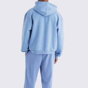 Sweat à capuche en relief 3d haut de gamme uni et personnalisé pour hommes Streetwear en coton épais pour hommes Sweats à capuche en relief pour hommes - Product Image 5