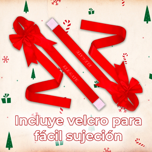 Lazo de Plástico Rojo para Decoración Navideña, para Puerta de Armario, Árbol y Hogar, para Envolver Regalos - Product Image 6