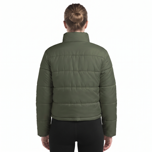 Cheap Rates Best Sale Winter Short Body Women's <b>Jackets</b> 2026 Customize Style Long Sleeve <b>Cropped</b> Women Puffer <b>Jacket</b> OEM - Product Image 6