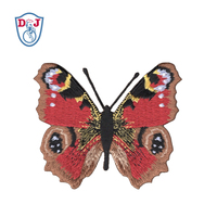 Écusson papillon brodé personnalisé à repasser sur emblème pour vêtement de bricolage