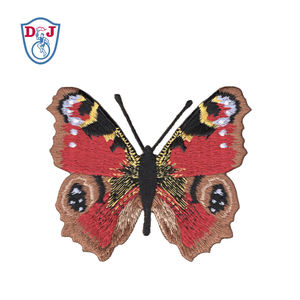 Custom <b>Iron</b> <b>on</b> Emblem Embroidered Butterfly Patch for DIY Garment - Product Image 5