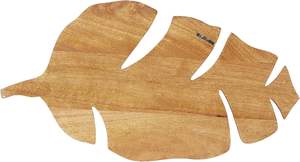 Mango Wood Leaf Handmade Carved <b>Wall</b> Decor <b>Set</b> <b>of</b> <b>3</b> 24" W, 12" H Brown - Product Image 6