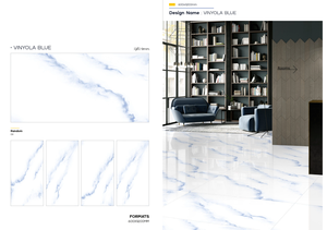 Fabricante indio de baldosas de porcelana esmaltada para interiores de 600x1200MM para sala de estar - Product Image 6