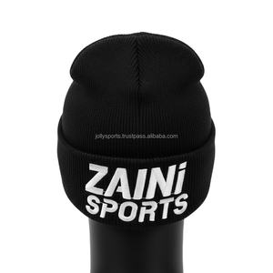 Gorro de punto Premium para mujer, tejido de mezcla de lana acrílica gruesa 340GSM, parche de transferencia de calor personalizado, gorros con logotipo de Jacquard - Product Image 2