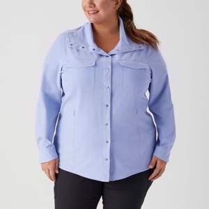 Camisa clásica de manga enrollable para mujer-Blusa versátil con botones delanteros para uso laboral, informal o al aire libre - Product Image 2