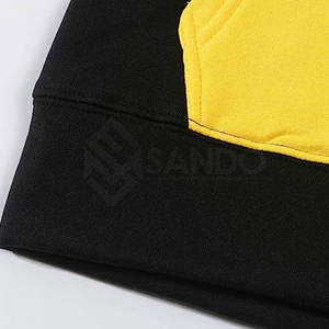 Ensemble de survêtement uni noir de haute qualité pour hommes dernier design d'hiver avec logo respirant à manches longues et grande taille en vente - Product Image 5