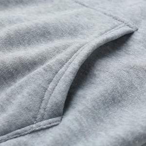 Sweat à capuche pull-over à logo personnalisé pour hommes Sweat à capuche d'hiver en peluche de haute qualité avec col à capuche de coupe ample ensemble vierge à motif solide - Product Image 2