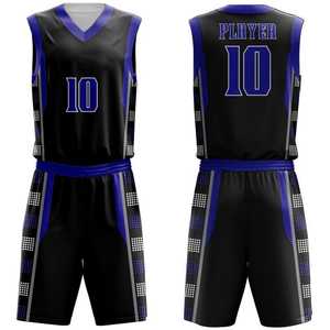 Ensemble d'uniformes de basket-ball personnalisés pour l'école, l'université et les équipes de club avec tissu respirant, impression par sublimation complète, ajustement confortable - Product Image 1