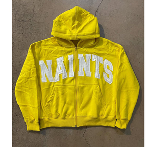 Sudaderas con diamantes de imitación al mejor precio, sudaderas con capucha de color personalizado con cremallera, sudaderas con diamantes de imitación transpirables y cómodas para hombre - Product Image 6