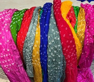 <span class=keywords><strong>Bandhani</strong></span> Bandhej Dupatta ethnique indien pakistanais écharpe châles vêtements pour femmes en gros vêtements de fête vêtements cadeau de faveur de mariage - Product Image 2