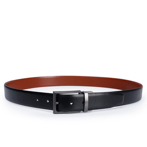 Ceinture décontractée élégante en peau de vache noire pour garçons, robe formelle à haute élasticité, sangle de loisirs avec longueur personnalisée et boucle en acier - Product Image 4