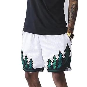 Pantalones Cortos Deportivos para Hombre, Diseño Moderno, Logotipo Personalizado, Impresión Digital, 100% Poliéster Elástico, Resistentes al Viento, Estilo Casual, Diseño Sólido - Product Image 1