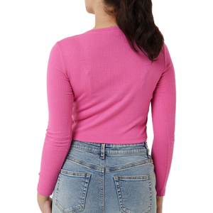 T-shirts tricotés à manches longues et col rond pour jeunes femmes de BD Clother avec une qualité orientée vers l'exportation 100% - Product Image 2