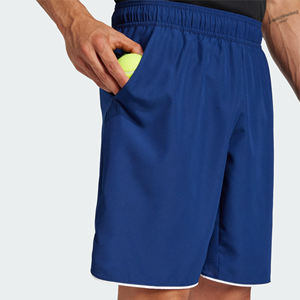 กางเกงขาสั้นเล่นเทนนิสสำหรับผู้ชายกางเกงฟิตเนสแห้งเร็วย้อมสีล้วนกันน้ำระดับกลางสำหรับกีฬากลางแจ้งวิ่งใหม่ - Product Image 3