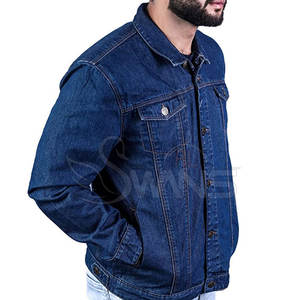 Vestes en jean pour hommes de haute qualité, style streetwear, 100% coton, coupe slim, respirantes, fabriquées au Pakistan - Product Image 4
