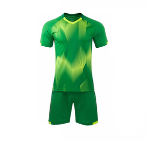 Affordable Customized Heat-Transfer Printed Summer Soccer Uniform Sets Comfortable Quick Dry Anti-Bacterial Short Sleeve Team - Product Image 3