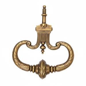 <b>Vintage</b> Antique Gold Aluminium Brass Shaped Durable <b>Door</b> Knocker Screw Installation Modern Patch Design for Home Decoration - Product Image 3