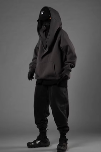 Custom Wholesale Streetwear <b>Hoodie</b> Loose Heavyweight Men's Hip Hop 3D Embroidery Long Sleeve Sweatshirt Hoodies with Pockets - Product Image 2