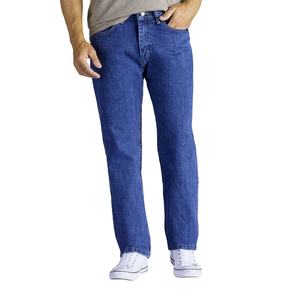 กางเกงยีนส์ขาตรงลายทางสำหรับผู้ชายกางเกงยีนส์ผ้าเดนิมน้ำหนักเบาสไตล์เรียบง่าย - Product Image 3