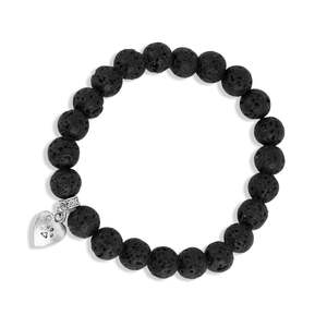 Bracelet en pierre de lave certifiée Arihant Gems & Jewels avec breloque, effet naturel et positif, bracelets de charme tendance - Product Image 2