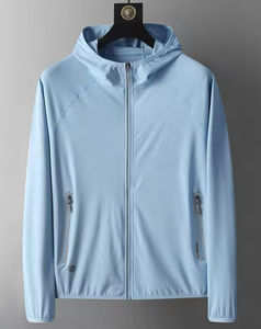 Chaqueta cortavientos unisex personalizada High Street Spandex/poliéster lona venta al por mayor a prueba de viento impermeable invierno correr - Product Image 1