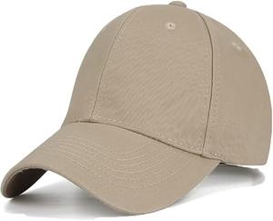 Classic 100% Cotton 5-Panel Golf Hat Adjustable Plain Baseball Sunhat <b>Waterproof</b> Dobby Puff Leopard Metal Buckle for Casual - Product Image 1