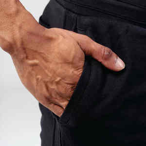 Short de sport léger pour homme Short de sport à séchage rapide avec poches Motif solide brodé à séchage rapide - Product Image 4