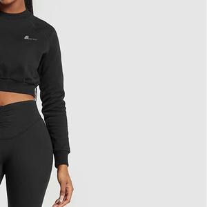 เสื้อครอปสตรีผ้าฝ้ายโพลีเอสเตอร์, สินค้ามาใหม่ไม่หดปักลาย300ก. - Product Image 6