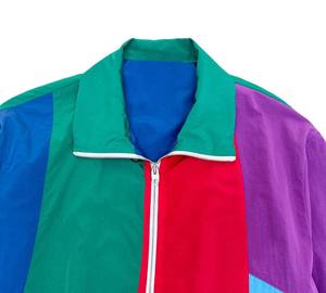 Chaqueta impermeable transpirable personalizada de fabricación 100% poliéster de talla grande de nailon, chaqueta cortavientos de bloque de Color de alta calidad - Product Image 5