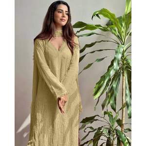 Vestido de rayón Sharara Kurti para mujer, conjunto de algodón, listo para coser - Product Image 6