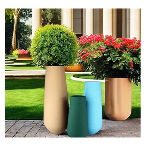 Venta al por mayor FRP clásico jardín artificial maceta mejor fibra de vidrio hogar piso vivero decorativo uso interior/exterior - Product Image 1